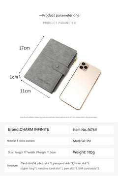 Interior compartments of Passport Holder