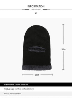 Casual winter beanie in action during snowfall