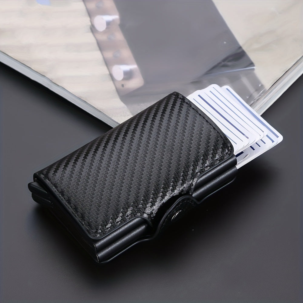 Slim RFID Blocking Wallet with Carbon Fibre - Image 2
