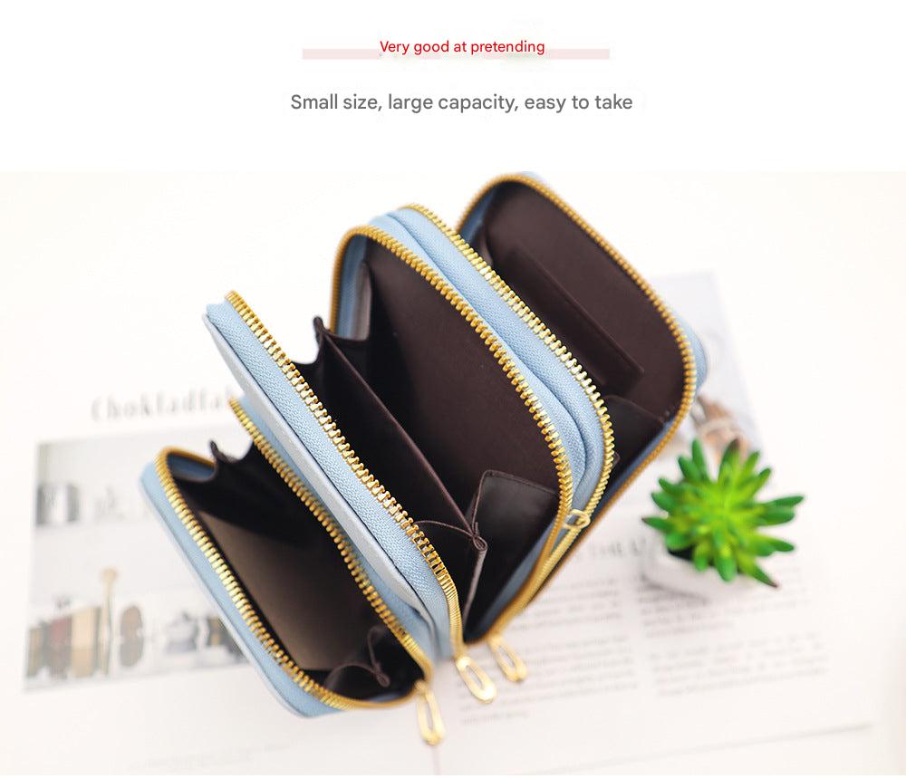Green durable phone holder bag