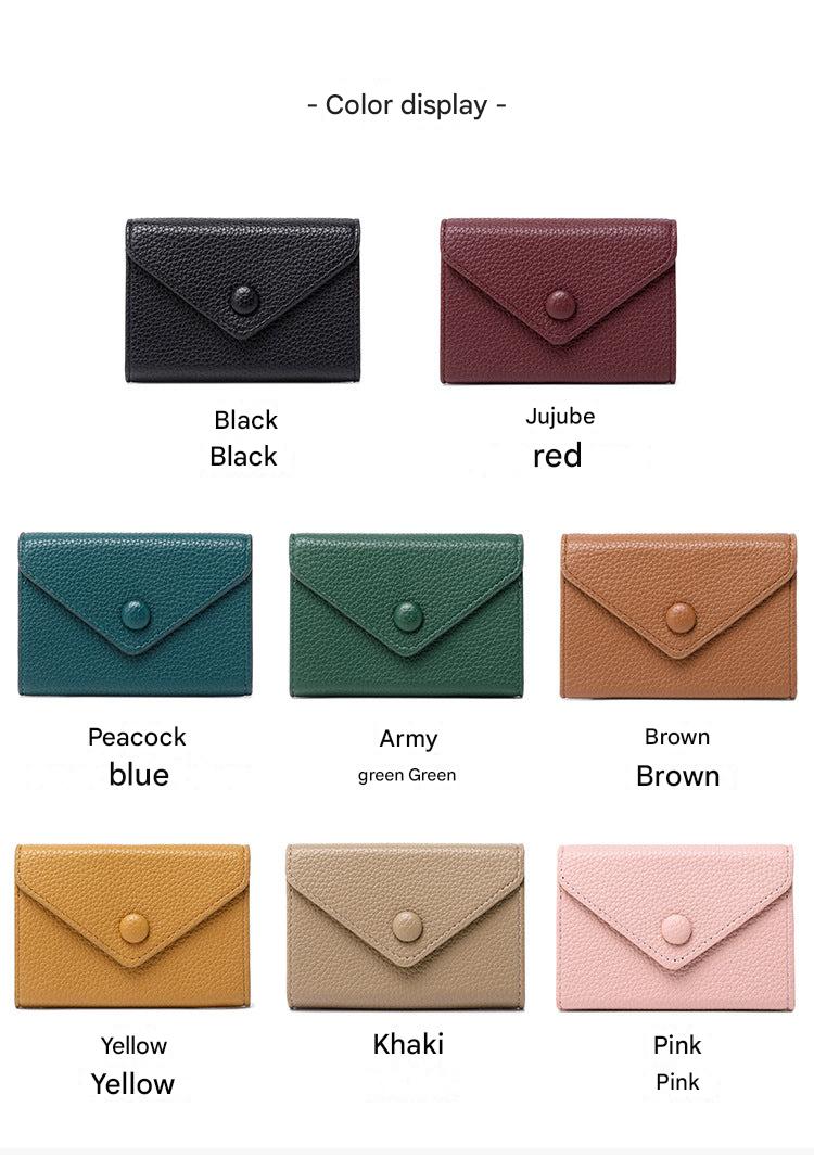 Army green compact wallet design