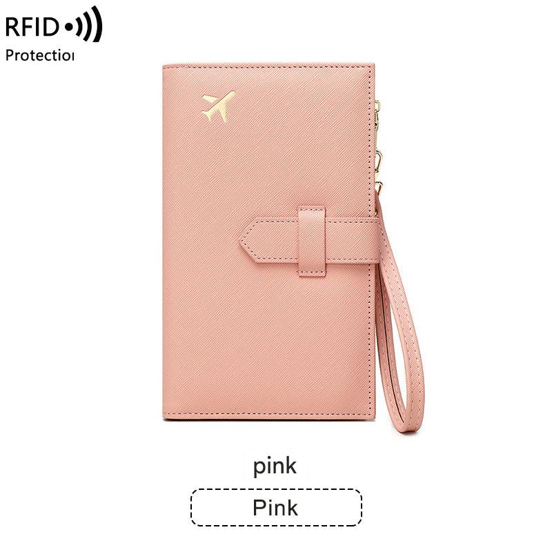 lightweight black passport holder
