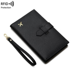 multi-functional travel wallet open view