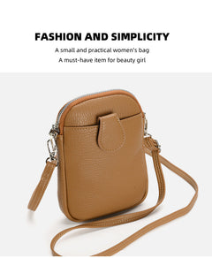 Mini crossbody handbag in blue with card slots