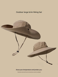 black wide brim summer cowboy hat