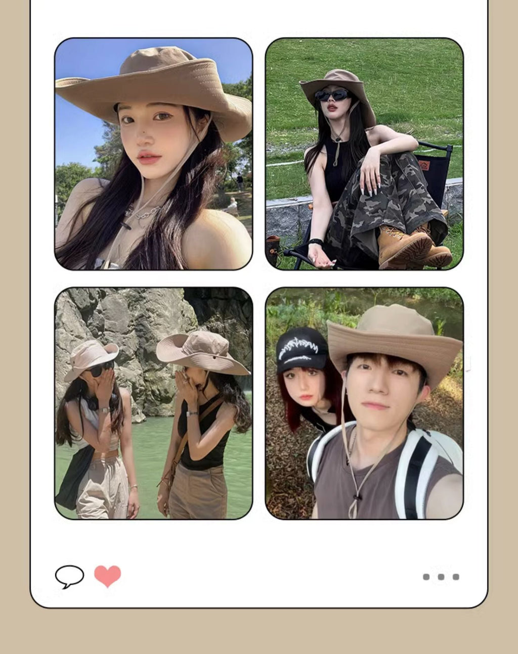 gray summer hat for hiking