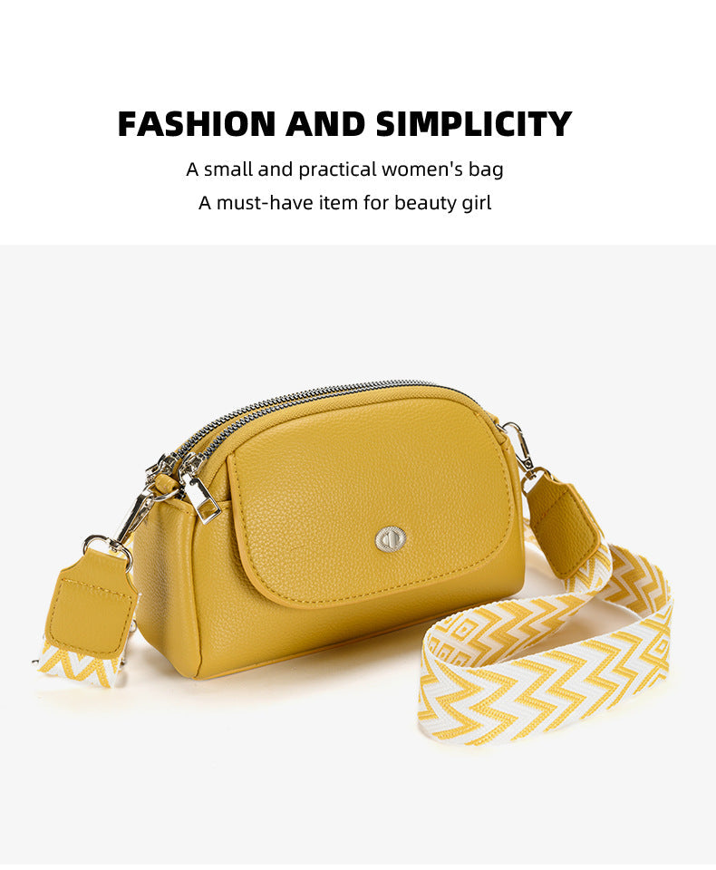 Chic brown women's shoulder bag