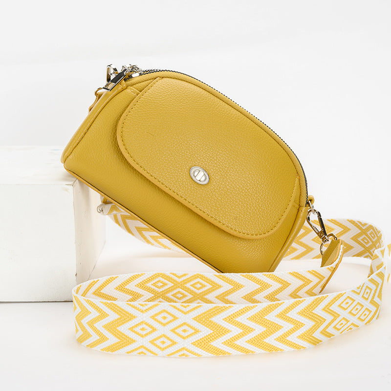 Fashionable grey-blue dumpling bag for women