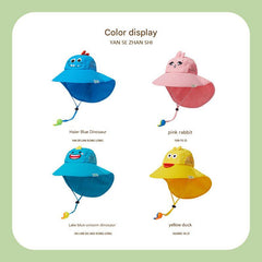 Cartoon design sun hat for kids' outdoor play