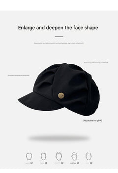 Polyester beret hat for women