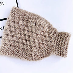 Knitted ear warmers for outdoor activities