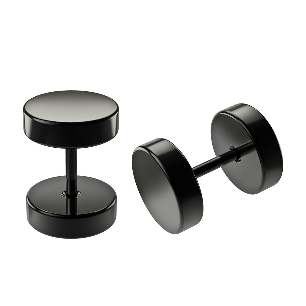 Versatile punk earrings set against a neutral background