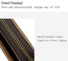 Compact leather wallet design with multiple slots