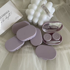 Compact mirror for easy lens checks