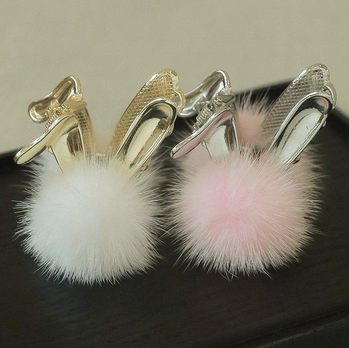 Chic Bunny Print Hair Claw