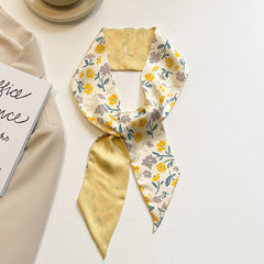 close-up of multi-functional yellow scarf
