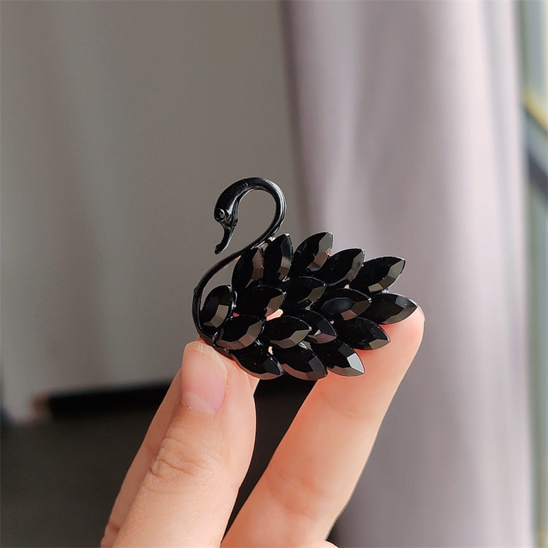Elegant brooch on a fashionable outfit
