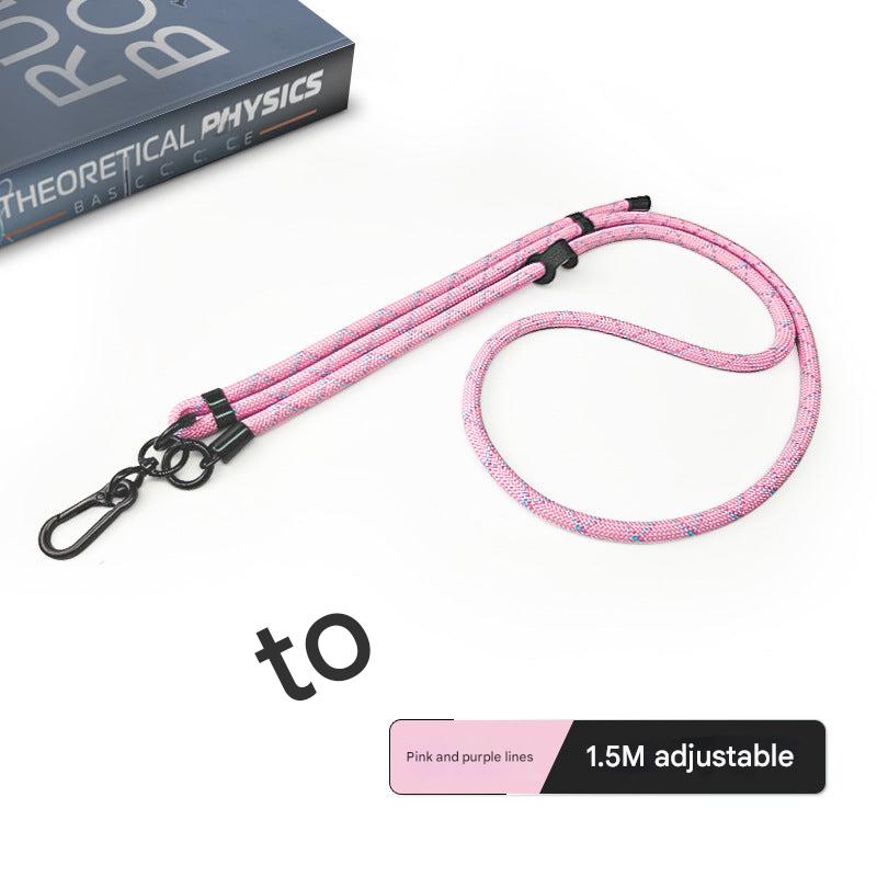 Durable phone lanyard with metal clasp