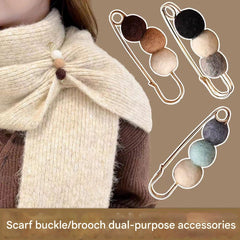 Multifunctional cardigan brooch in coffee colour option