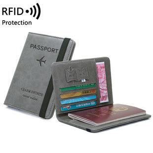 Lightweight women's wallet in blue shown open