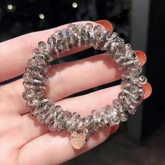 Chic Korean Pearl Hair Tie Bracelet Image 2