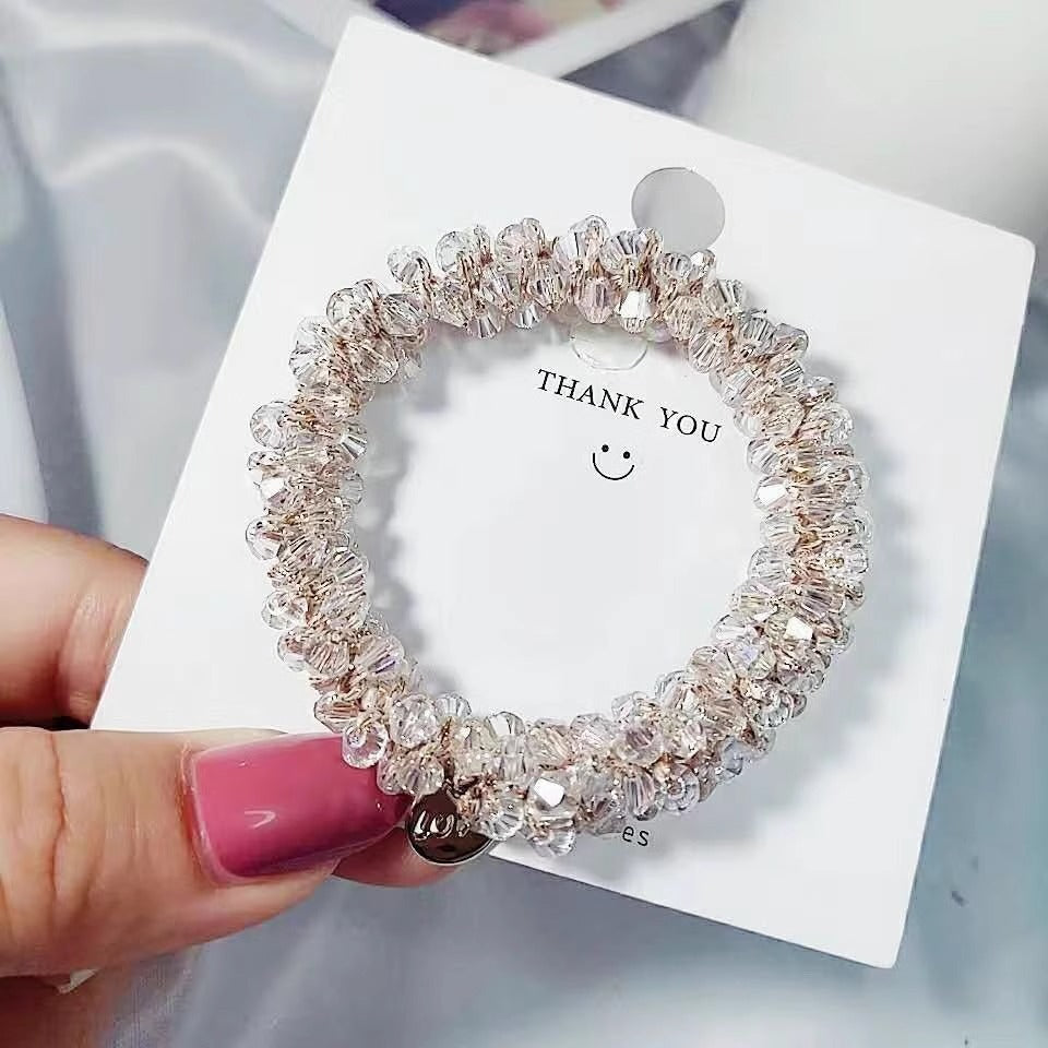 Chic Korean Pearl Hair Tie Bracelet Image 3