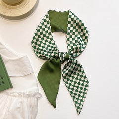 Close-up of Polyester Hair Scarf design