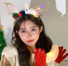 Light-Up Reindeer Antler Headband image 3