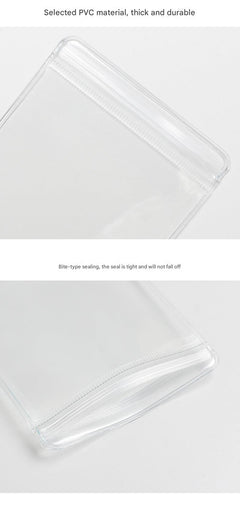 Portable clear jewellery case for travel accessories